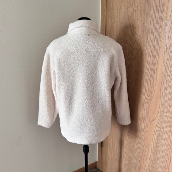 Banana Republic Woman's Sherpa Jacket Small White - Picture 3 of 4